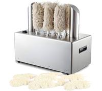 GAYAYAS Máquina pulidora de cristalería para Vino eléctrica Comercial, Pulidor de Copas de Vino de Acero Inoxidable, Cepillos extraíbles de Secado instantáneo para Bares y cafeterías 8head