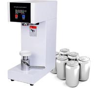GAYAYAS Máquina selladora de Vasos eléctrica de 180 W, Máquina selladora de Botellas, con Contador LCD, 5,5 cm de diámetro y 14-21 cm, para sellar Botellas de plástico, Vidrio y hojalata White