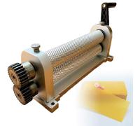 GAYAYAS Molino Manual de Cera de Abejas para láminas de Cera Estampada, máquina para láminas de Cera Estampada en Panal, Prensa de Cera de Abejas portátil, para la producción de panales 4.9mm