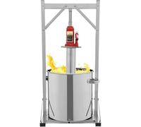 GAYAYAS Prensa para Vino de Frutas de 22 litros, Extractor de Prensa hidráulica de Acero Inoxidable, máquina para Hacer Uvas, para prensar vinos de arroz, Miel, Verduras y Vino