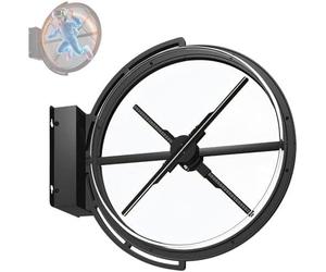 GAYAYAS Proyector holográfico 3D, Pantalla publicitaria 3D de Doble Cara, Letrero LED Giratorio Resistente al Agua, con imágenes y Videos Personalizados, para Negocios 50cm