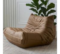 GAYAYAS Sillones Puff de Esquina con Chimenea para Adultos, sofá de Espuma, sofá de Descanso Suave y cómodo, para Sala de Estar, Dormitorio, Oficina Brown