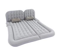 GAYCLG Cama Hinchable Cama Inflable para Coche, colchón de Viaje Inflable, Flocado, cojín de Descanso para Dormir reparador Cama para Dormir Coche(Gray)