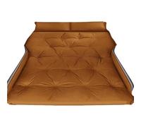 GAYCLG Cama Hinchable Colchón para Dormir Auto cómodo Viaje al Aire Libre Camping Picnic Almohadilla Plegable con Almohadas Cama para Dormir Coche(Brown)