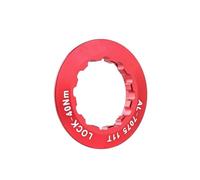 GAYCLG Compatible con el Anillo de Bloqueo de Cassette MUQZI para Bicicleta de Carretera MTB de 8, 9, 10, 11 y 12 velocidades,Tapa Bloqueo aleación Aluminio.(Red)
