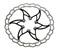 GAYCLG Freno de Tambor para Bicicleta 09 Freno de Disco MTB Mountain Road Bike Rotor Inoxidable 140MM 160MM 180MM 203mm 6 Pernos Rotor(180mm Black)