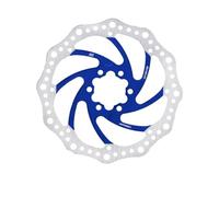 GAYCLG Freno de Tambor para Bicicleta Disco de Freno R6 MTB 140 160 180MM Bicicleta de montaña Rotor de Pinza mecánica hidráulica para Bicicleta Vtt BMX Carretera(R6 160 Blue)
