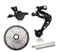 GAYCLG Grupo de velocidades RX10 1x10, Grupo de Cadena YBN, desviadores Traseros, Cassette MTB de 36 Dientes y 42 Dientes, Cambio Rainbow M6000 A5 A7 Deore(RX10 42T YBN)