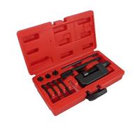 GAYCLG Juego de 13 remachadoras de Enlace Divisor, Kit de Herramientas de reparación de Remaches para Motocicleta, Bicicleta, Caja Resistente, Interruptor de Cadena de transmisión de Leva