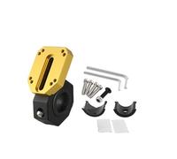 GAYCLG Soporte Universal para GPS de Motocicleta, Compatible con BMW F800GS, NX400, CB500X y 450MT, 12 mm y 22 mm. Soporte de navegación GPS para Motocicleta(Gold)