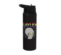 Gaylien Cita Espacio Orgullo Orientación Sexual Asexual Alien Stainless Steel Insulated Water Bottle