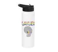 Gaylien Cita Espacio Orgullo Orientación Sexual Asexual Alien Stainless Steel Insulated Water Bottle