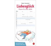 Gaymann: planificador de la felicidad del amor para dos 2024. Calendario de socios humorístico con 2 columnas y mucho espacio para las entradas. Calendario de pared 2024. Planificador anual para 2