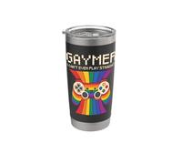 Gaymer - Ni siquiera puedo jugar directamente Vaso térmico de acero inoxidable de doble pared