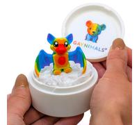 Gaynimals® Bella The Bat - Serie Woodland Whimsy | Juguete articulado impreso en 3D | Mascota sensorial de escritorio para adultos y niños | Listo para regalar en estuche de coleccionista con