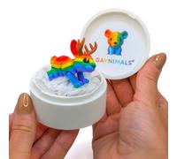 Gaynimals® Jax The Jackalope - Serie Legends & Lore | Juguete articulado impreso en 3D | Mascota sensorial de escritorio para adultos y niños | Listo para regalar en estuche de coleccionista con