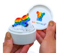 Gaynimals Mabel The Sheep - Serie Home & Hearth | Juguete articulado impreso en 3D | Mascota sensorial de escritorio para adultos y niños | Listo para regalar en estuche de coleccionista con