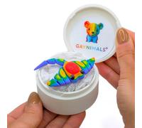 Gaynimals® Rayna The Stingray - Serie Deep Sea Discovery | Juguete fidget articulado impreso en 3D | Mascota sensorial de escritorio para adultos y niños | Listo para regalar en estuche de