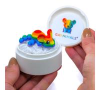 Gaynimals® Tank The Mouse - Serie Home & Hearth | Juguete articulado impreso en 3D | Mascota sensorial de escritorio para adultos y niños | Listo para regalar en estuche de coleccionista con