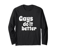 Gays Do It Better Fun Flirty Message LGBT Gay Manga Larga