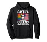 Gaytifa Drag Queens contra el fascismo resiste a No Kings LGBTQ Sudadera con Capucha