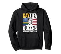 Gaytifa Drag Queens contra el fascismo resiste a No Kings LGBTQ Sudadera con Capucha