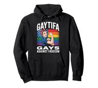 Gaytifa Gays contra el fascismo resisten el Orgullo LGBTQ de No Kings Sudadera con Capucha