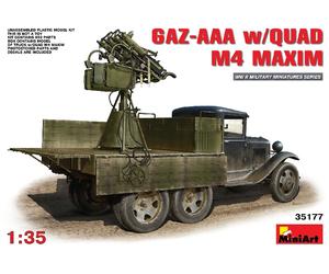 GAZ-AAA W/ Quad Maxim 1:35 Figura Kit De Modelo De Plástico MINIART
