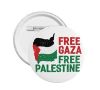 Gaza libre Palestina libre -1 Pin Apoyo Insignias Botón Pin Redondo 1 Piezas Pequeñas
