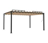 Gazebo 3x3 m Verde Aluminio y Poliéster