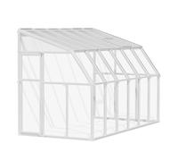 Gazebo de aluminio canopia sun room gris de 200x386 cm