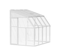 Gazebo de aluminio canopia sun room gris de 200x435 cm