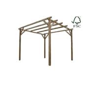Gazebo De Madera FRASCHETTI Lasa Impregnado 3x3 MT M3 NATURALE