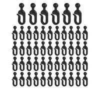 Gazebo Drape Hooks, 50 piezas Heavy Duty Curtain Hangers, Windproof Invisible Netting Clips for Outdoor Drapes Balcony Courtyard Patio Camping Tent or Garden Gazebo Setup 4.33x3.15x1.57 inches