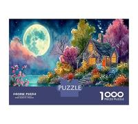 Gazebo jardín 1000 Piezas - Sólido Y Duradero & Reducción De Estrés Misteriosa Noche Vista Urbana - Adultos Y Niños 70x50cm/1000pcs Regalo De Cumpleaños
