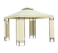 GAZEBO TIENDA CARPA PABELLON PERGOLA BEIGE 3X3M