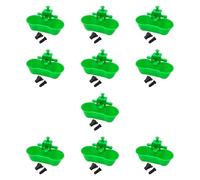 Gazechimp 10 Piezas Bebedero Automático para Pollos Vasos de Fácil Instalación Compacto Apto para Crianza de Palomas en Granjas Y, Verde