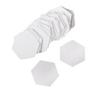 Gazechimp 100 pcs Plantillas de Acolchado de Papel Accesorios Bricolaje Fácil de llevar en Forma Hexágono - Blanco, 26mm