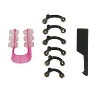 Gazechimp 3 Pares 3D Corrector Férula Levante Enderezamiento Puente de Nariz Belleza Plástico Negro