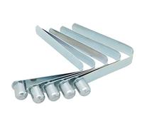 Gazechimp 5 Piezas de Remo de Kayak de Empuje Clips de Resorte de Acero Inoxidable Accesorio de Kayak Bueco de Plata - Plata, 8 mm x 10 mm