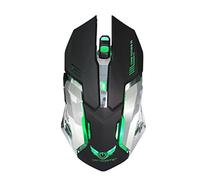 Gazechimp Ratón de Juego Receptor USB con Cable de Carga Accesorios de Alta Calidad de Ordenador - Negro