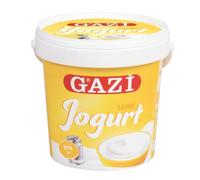 Gazi Yogurt Süzme - 10 x 1 kg - yogur crema resistente con 10% de grasa, sabor extra cremoso, especialmente adecuado para salsas, sopas, como postre, para gachas o cereales