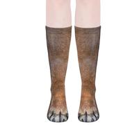 GAZIL Calcetines Divertidos con Huellas de Perro, Calcetines realistas para Hombre y Mujer, Calcetines Personalizados elásticos con Estampado 3D de Animales, Regalo Original