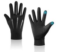 GAZIL Guantes Táctiles de Invierno Hombre Mujer, Antideslizantes Térmicos para Bicicleta, Impermeables Resistencia al Viento para Conducir y Navegar, Guantes Ciclismo Muc Off (Gris)