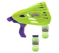 Gazillion Double Bubble Blaster | Pistola de Pompas 2 en 1 | Portátil y de Pie | Luces LED de Colores para Fiestas y Celebraciones al Aire Libre | Juguetes y Regalos para Niños de 3 años en adelante