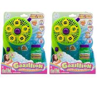 Gazillion Light Show Ventilador de pompas | Show de Burbujas con Luces | para Niños, Mascotas, Fiestas, Celebraciones, Exteriores | Juguetes y Regalos para Niños de 3 Años o Más (Paquete de 2)