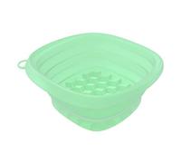 Gazocua Bandeja de inmersión facial - Piscina facial - Práctica piscina plegable de silicona con bandeja de cubo para el cuidado facial y la refrigeración en el hogar, la cocina y el spa