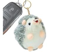 Gazocua Colgante portátil de peluche con colgante de erizo, llavero con erizo, llavero de erizo de dibujos animados, para familia, amigos, niños, Navidad, verde, Siehe Beschreibung