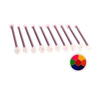 Gazocua Herramienta de punteo floral - 10 piezas de herramientas de arte de puntos florales,Multifuncional sello de arte pluma accesorios de artesanía de arcilla | Accesorios de artesanía de tarjetas