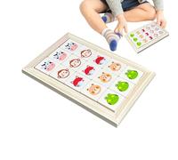 Gazocua Juego de Deslizante | Juguetes de Madera con Motivos de Animales para Aprender y Jugar, Juego de lógico | para Adultos, niños, niñas, Viajes, Fiestas, Regalos